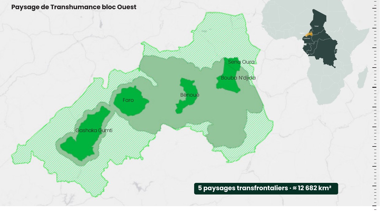 Carte du Paysage de Transhumance bloc Ouest